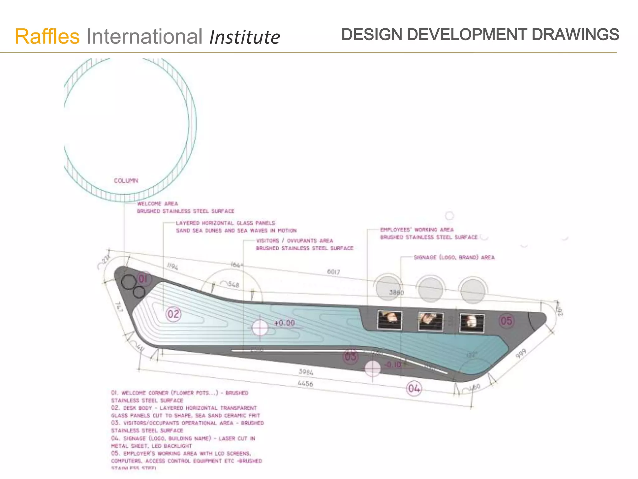 Raffles International Institute   DESIGN DEVELOPMENT DRAWINGS
 