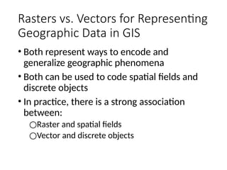 Lecture four_Geographical Data Models_Vector And Raster Data.pptx