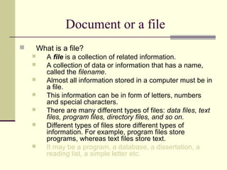 Lecture4 working with_word_processing | PPT