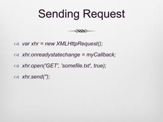 AJAX and JSON | PPTX