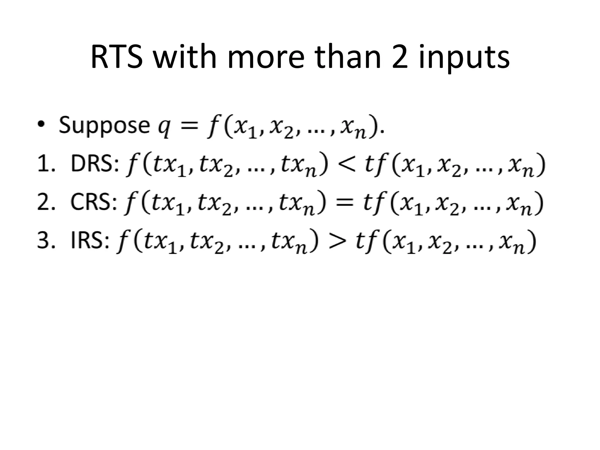 RTS with more than 2 inputs
 