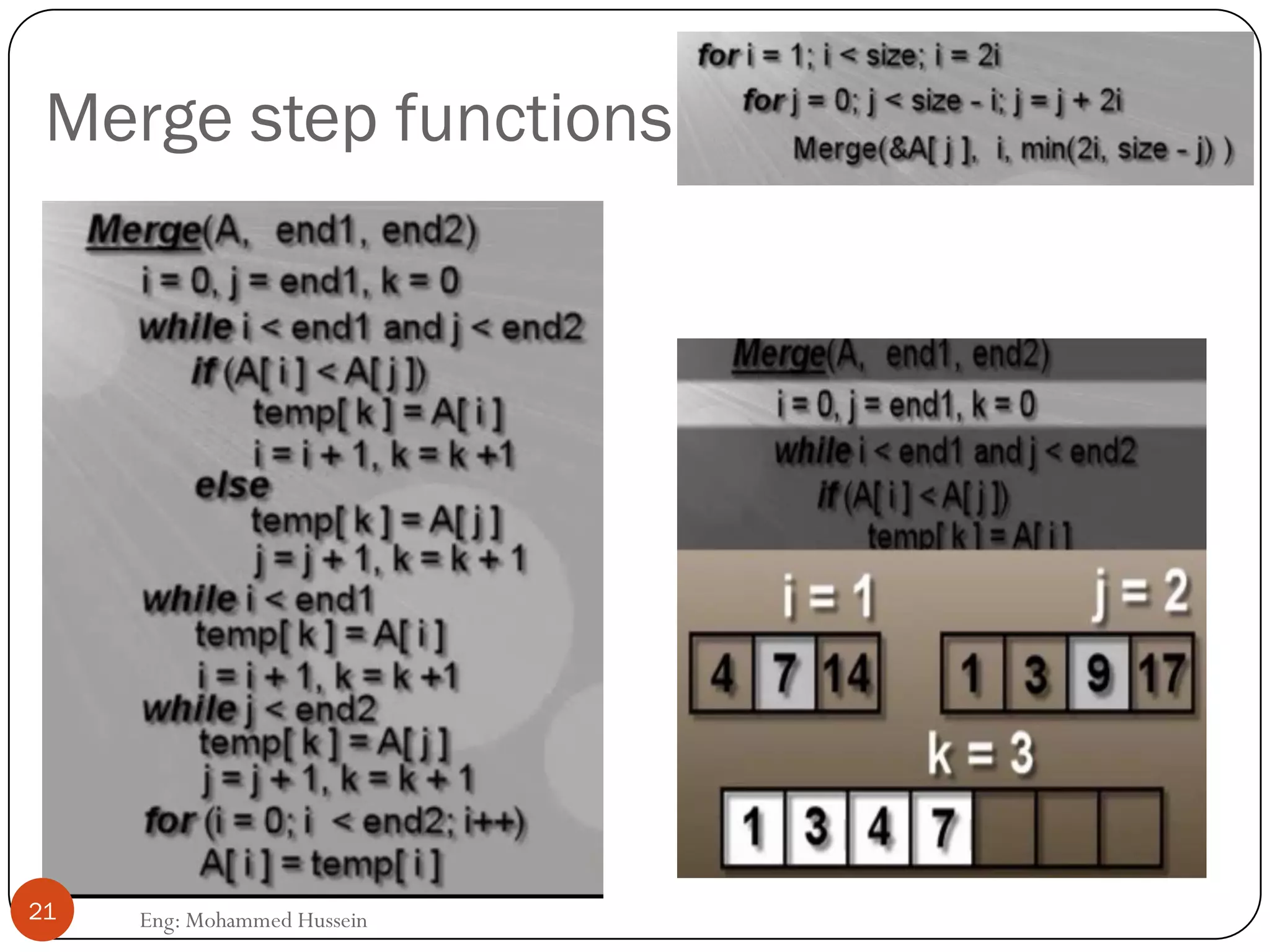 Merge step functions
21 Eng: Mohammed Hussein
 