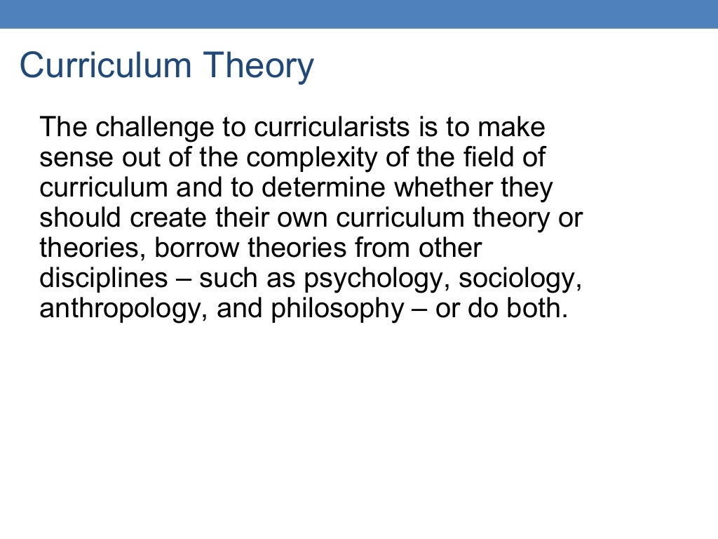 Curriculum Theory