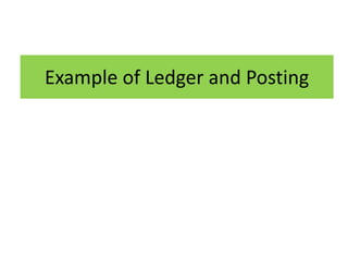 Journal ledger and trial balance | PPTX