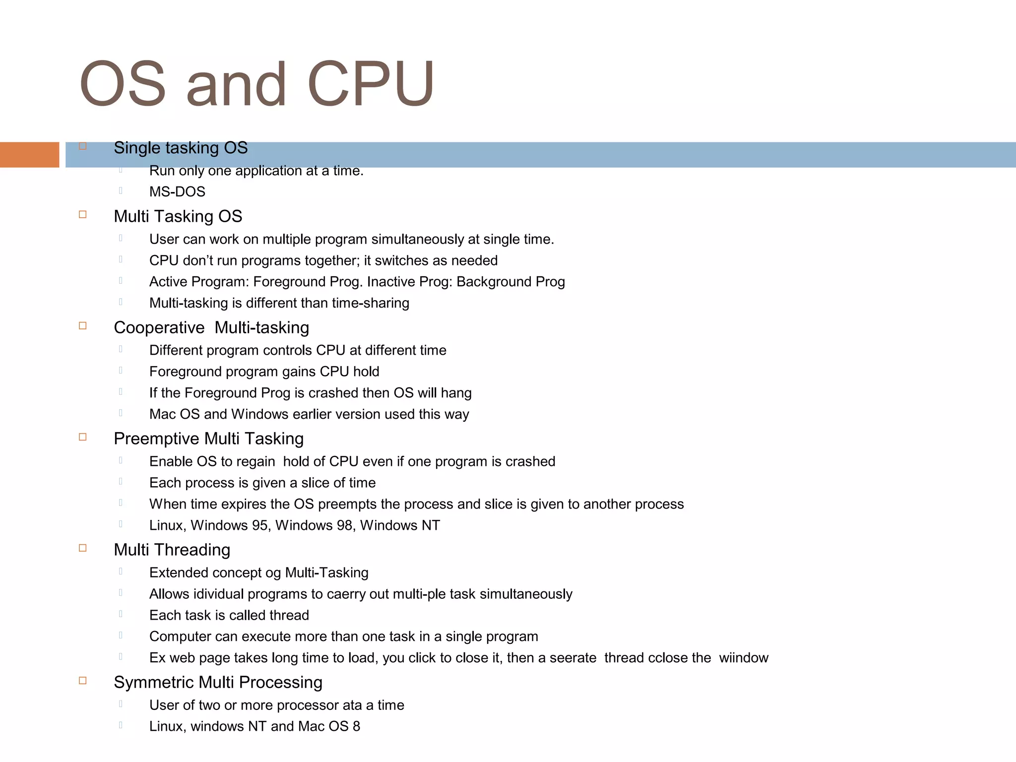Operating System | PPT | Operating Systems | Computer Software and ...