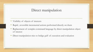 Interaction styles | PPTX
