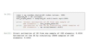 Statistical inference with Python | PPTX