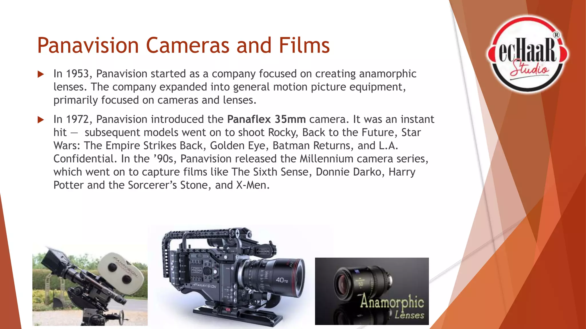 Production Types Camera Types of Cameras used in Film Production | Film Academy | PPTX