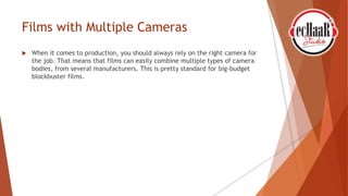 Production Types Camera Types of Cameras used in Film Production | Film Academy | PPTX