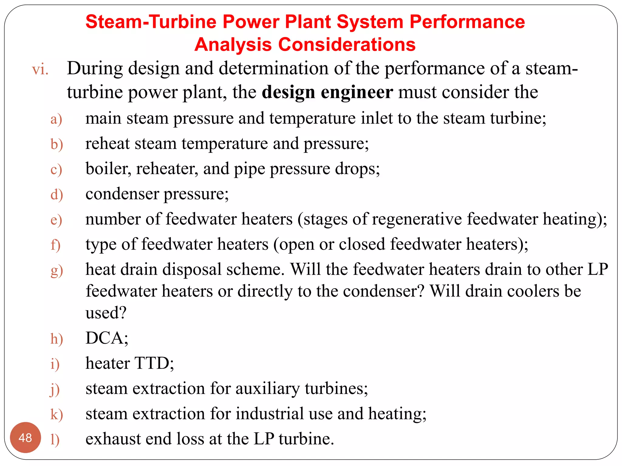 Performance Analysis of Power Plant Systems | PDF