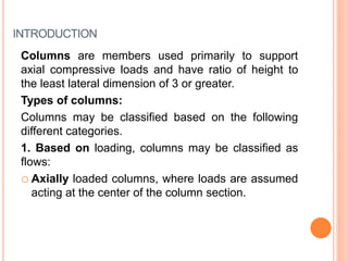 Introduction of columns | PPTX
