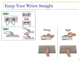 Keep Your Wrists Straight
8
 