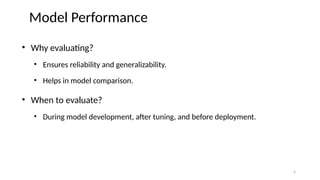 Lecture 5 Assessing Model Performance Pptx