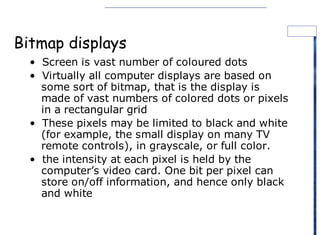 Comprehensive Overview of Computer Display Technologies and Input ...