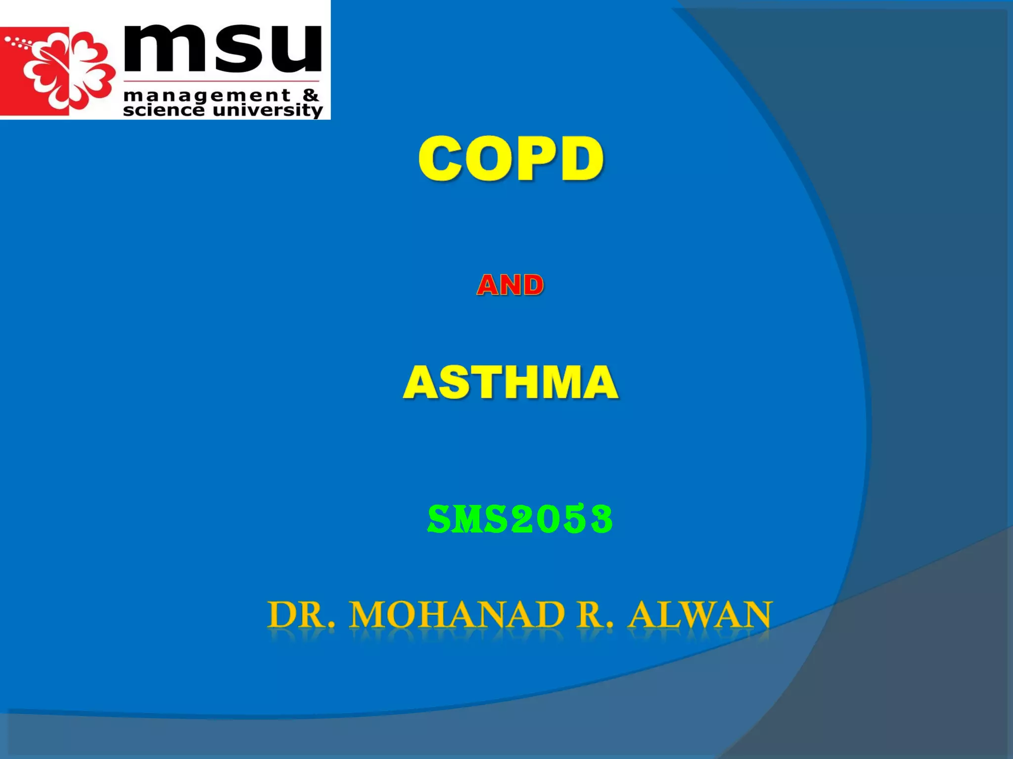 Lecture 5 asthma and copd | PPT