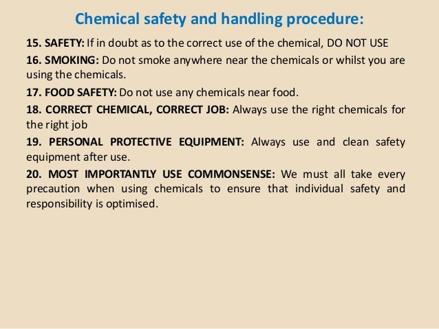 What To Do With Chemicals Near Food At Work What To Do With Chemicals Near Food At Work