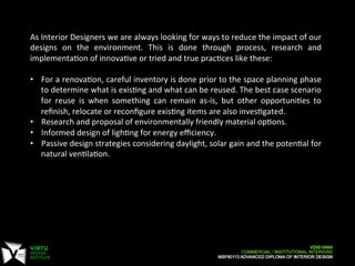 Lecture 5 - Colours and Materials - Commercial-Institutional Interiors ...
