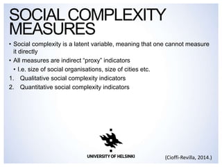 Complex Social Systems - Lecture 5 in Introduction to Computational ...