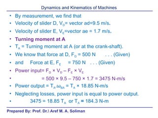 ---Lecture 5-Dynamics and Kinematics of Machines-Relative Velocity -.ppt