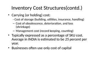 Costx Inventory Building Lecture 5- detailed Inventory management.pptx
