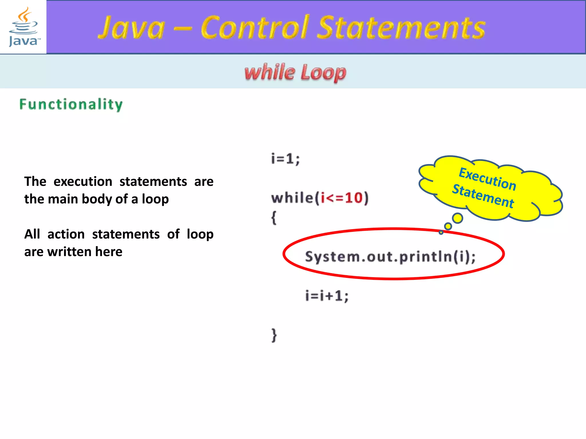 java programming- control statements | PPT