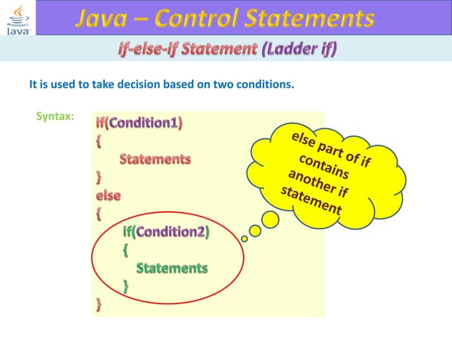 java programming- control statements | PPTX
