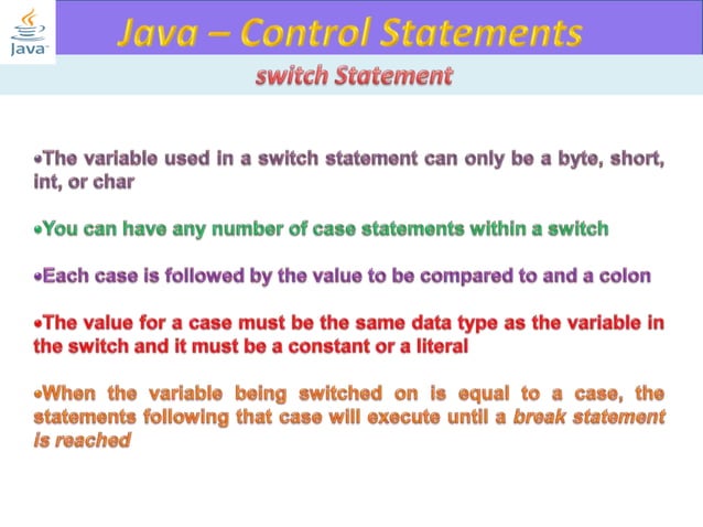java programming- control statements | PPTX