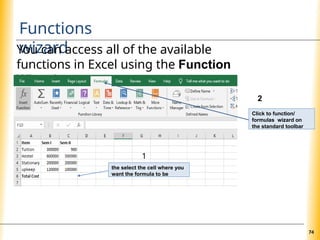 Lecture 5-Microsoft excel.pptx8y8y9;hoyf | PPTX