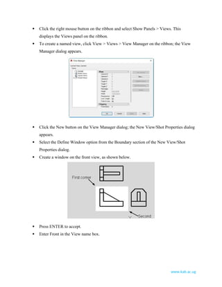 AutoCAD notes on Multi View objects.docx