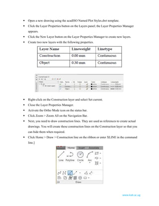 AutoCAD notes on Multi View objects.docx