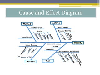 Cause and Effect Diagram
 