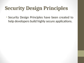 lecture5 uploaded-securitydesignprinciples-230712142733-fde2f82c.ppt