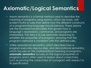 Comprehensive Exploration of Semantics in Programming Languages ...