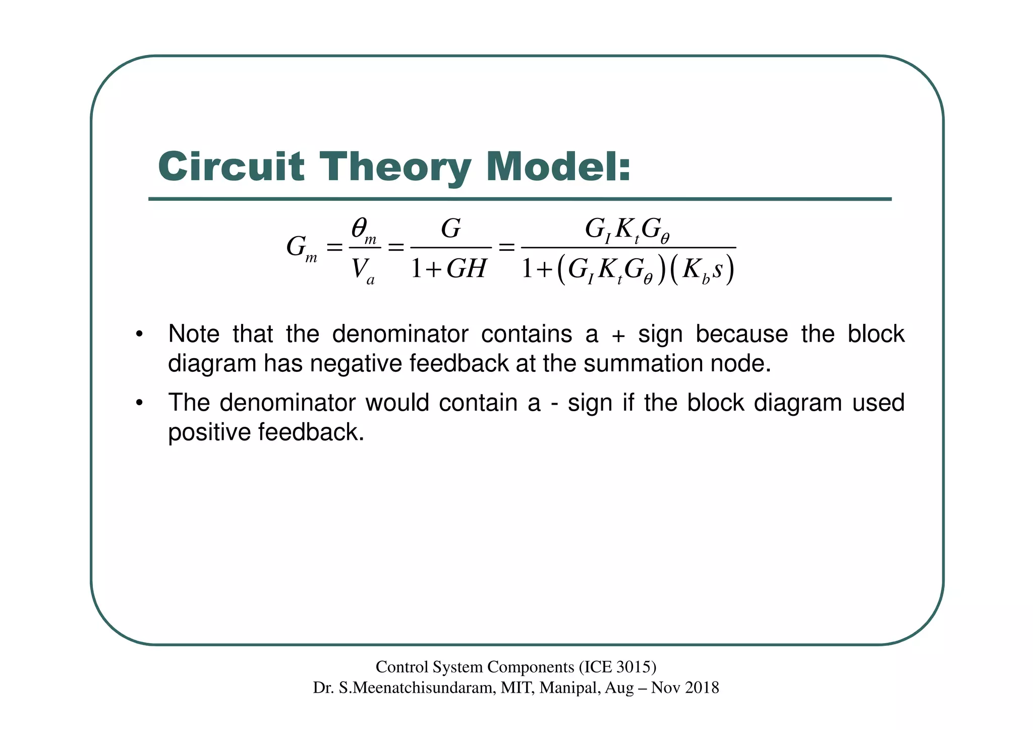 Lecture 5 Servomotor driver, control & Model | PDF