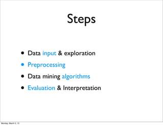 Steps

                      • Data input & exploration
                      • Preprocessing
                      • Data...