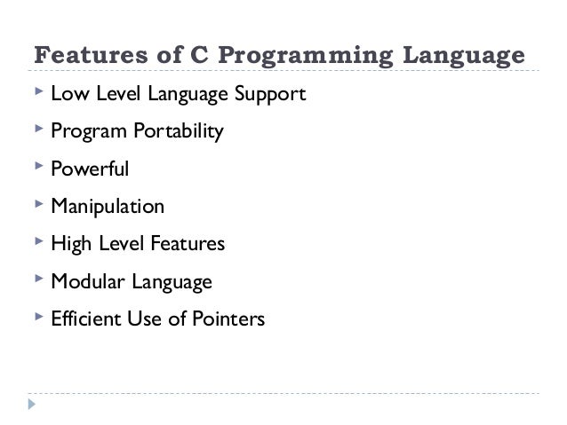 Lecture 5 - Structured Programming Language