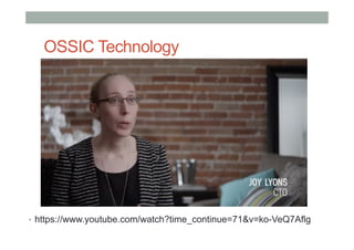 OSSIC Technology
•  https://www.youtube.com/watch?time_continue=71&v=ko-VeQ7Aflg
 
