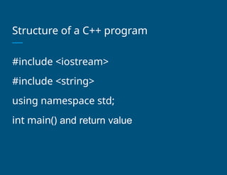 Comprehensive Introduction to C++ Programming Fundamentals: Input ...