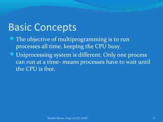 Lecture 5, 6 and 7 cpu scheduling | PPT
