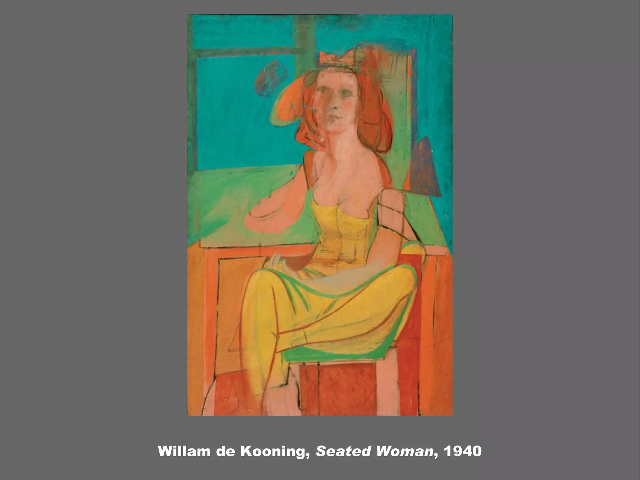Willam de Kooning, Seated Woman , 1940