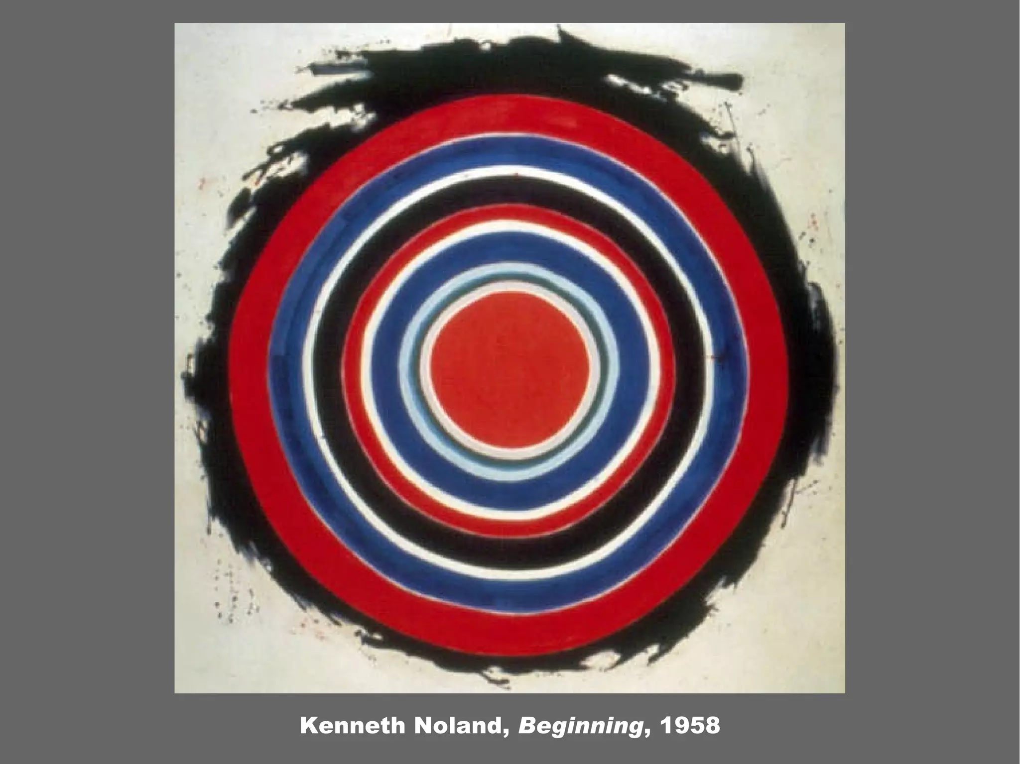 Kenneth Noland, Beginning , 1958