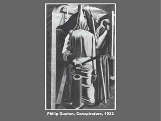 Philip Guston,  Conspirators , 1932 