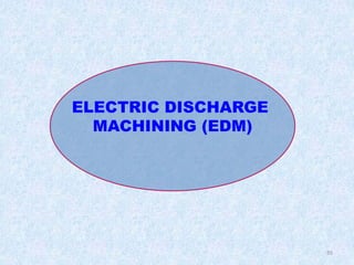 35
ELECTRIC DISCHARGE
MACHINING (EDM)
 