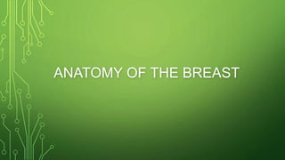 ANATOMY OF THE BREAST
 