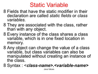 Comprehensive Java Programming: this Keyword, Statics, and Constructors ...