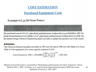Lecture # 5 cost estimation i | PDF