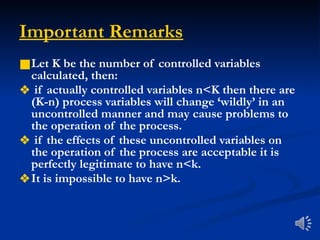 Engineering Variables Understanding Degrees of Freedom and Control Variables in Process ...