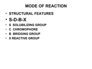 Lecture 5 dyeing of cotton with reactive dyes | PPT
