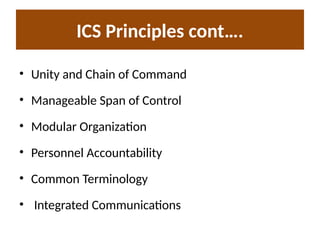 LECTURE 5 INCIDENT COMMAND SYSTEM FOR EMS STUDENTS | PPTX
