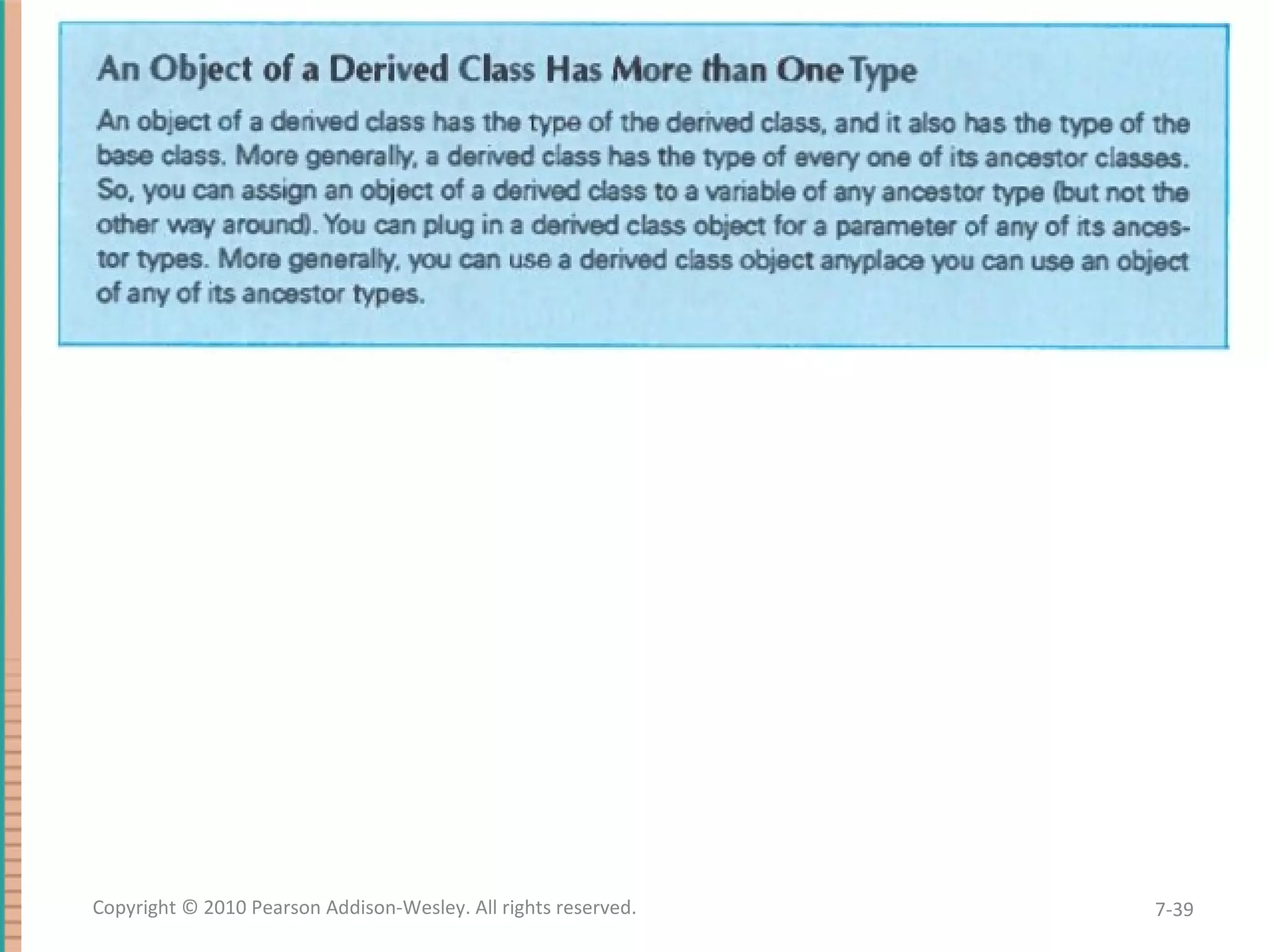 7-39Copyright © 2010 Pearson Addison-Wesley. All rights reserved. 